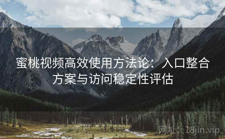 蜜桃视频高效使用方法论：入口整合方案与访问稳定性评估