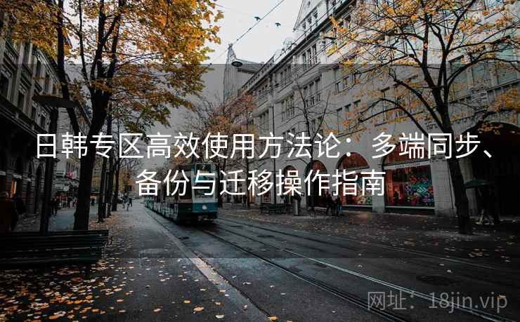 日韩专区高效使用方法论：多端同步、备份与迁移操作指南