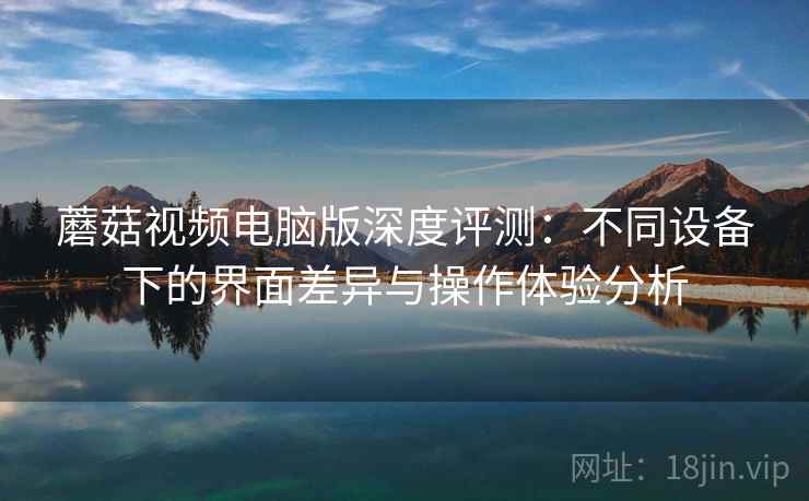 蘑菇视频电脑版深度评测：不同设备下的界面差异与操作体验分析