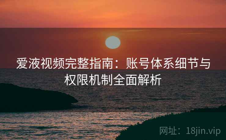 爱液视频完整指南：账号体系细节与权限机制全面解析