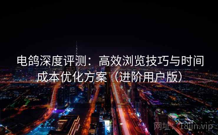 电鸽深度评测：高效浏览技巧与时间成本优化方案（进阶用户版）