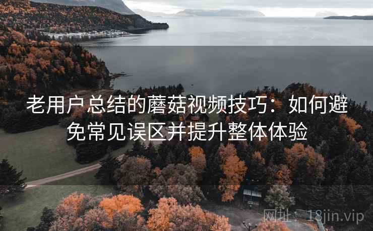 老用户总结的蘑菇视频技巧：如何避免常见误区并提升整体体验
