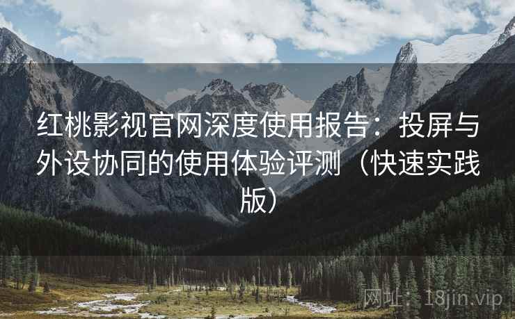 红桃影视官网深度使用报告：投屏与外设协同的使用体验评测（快速实践版）