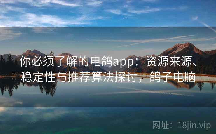 你必须了解的电鸽app：资源来源、稳定性与推荐算法探讨，鸽子电脑