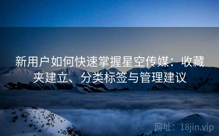 新用户如何快速掌握星空传媒:收藏夹建立、分类标签与管理建议 新用户如何快速掌握星空传媒:收藏夹建立、分类标签与管理建议