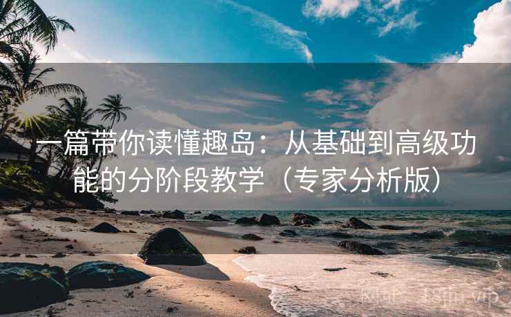 一篇带你读懂趣岛:从基础到高级功能的分阶段教学(专家分析版) 一篇带你读懂趣岛:从基础到高级功能的分阶段教学(专家分析版)